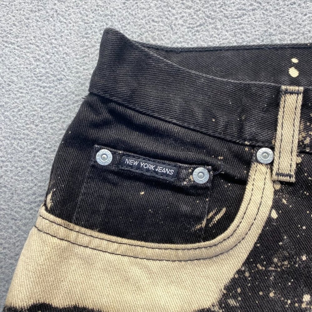 New York & Company Women's Boot Cut Black Jeans‎ Dark Wash Stretch Size 14Petite - Picture 4 of 13